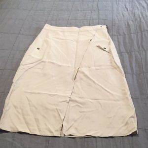 NWT kimchi blue urban outfitters tan midi cargo skirt 10